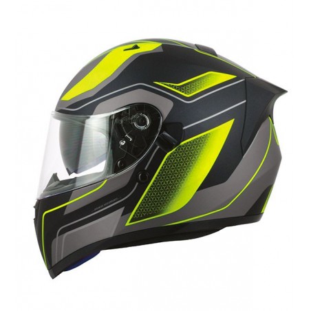 Casco Helmet Moto S-LINE S-LINE S441 + VISIERINO VENGE NERO GIALLO