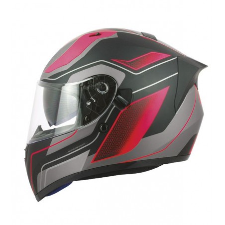 Casco Helmet Moto S-LINE S-LINE S441 + VISIERINO VENGE NERO ROSSO