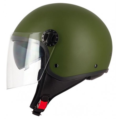 Casco Helmet JET Moto S-LINE S706 VERDE Green Army + VISIERINO