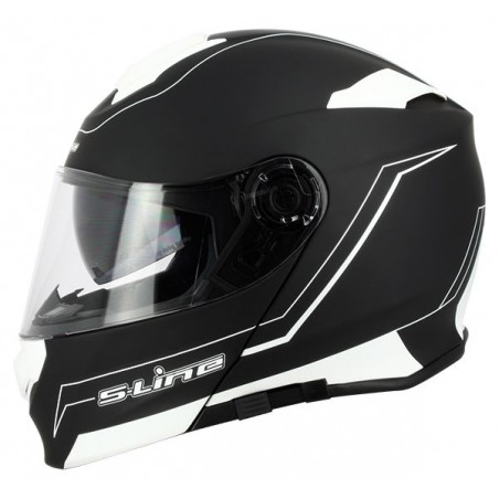 Casco Helmet Modulare Moto S-LINE S550 BIANCO / NERO + PINLOCK