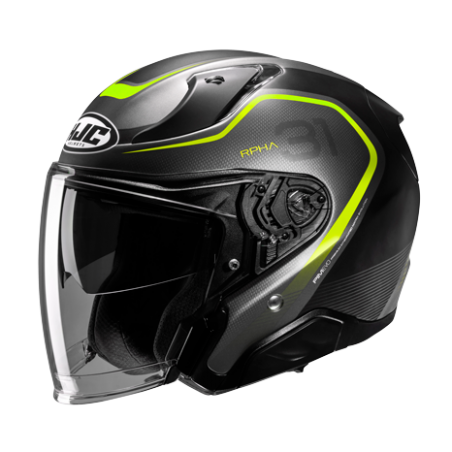 Casco Helm Casque Helmet JET HJC RPHA 31 KOUV MC3HSF Nero Giallo