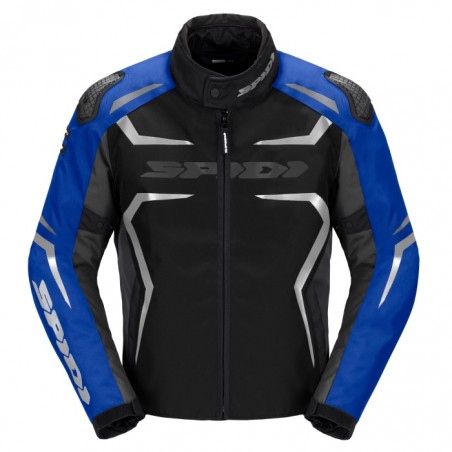 Giacca Jacket Blouson Chaqueta RACE-EVO H2OUT SPIDI NERO Blu Argento UOMO D285-390