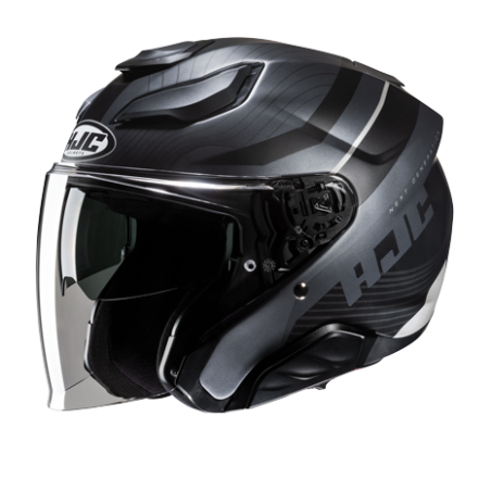 Casco Helm Casque Helmet JET HJC F31 F 31 NABY MC5SF Grigio Nero
