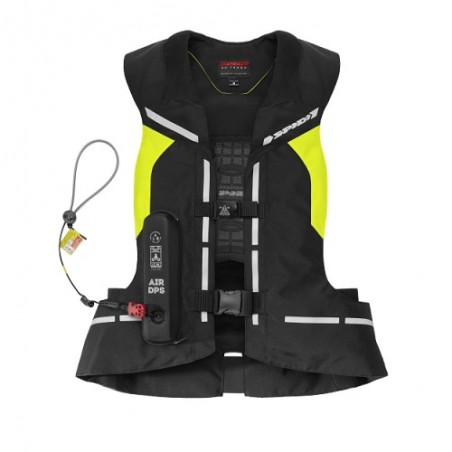 Giacca Gilet Airbag tessuto AIR DPS sicurezza SPIDI Giallo Fluo UOMO moto T245-486