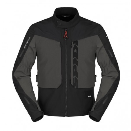 Giacca Jacket Blouson Chaqueta tessuto TERRAN SPIDI Nero Ardesia UOMO T360-053
