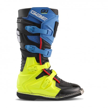 Stivali Moto Motocross MX OFF-road GAERNE GXJ nero blu giallo fluo 2169-013 2169013